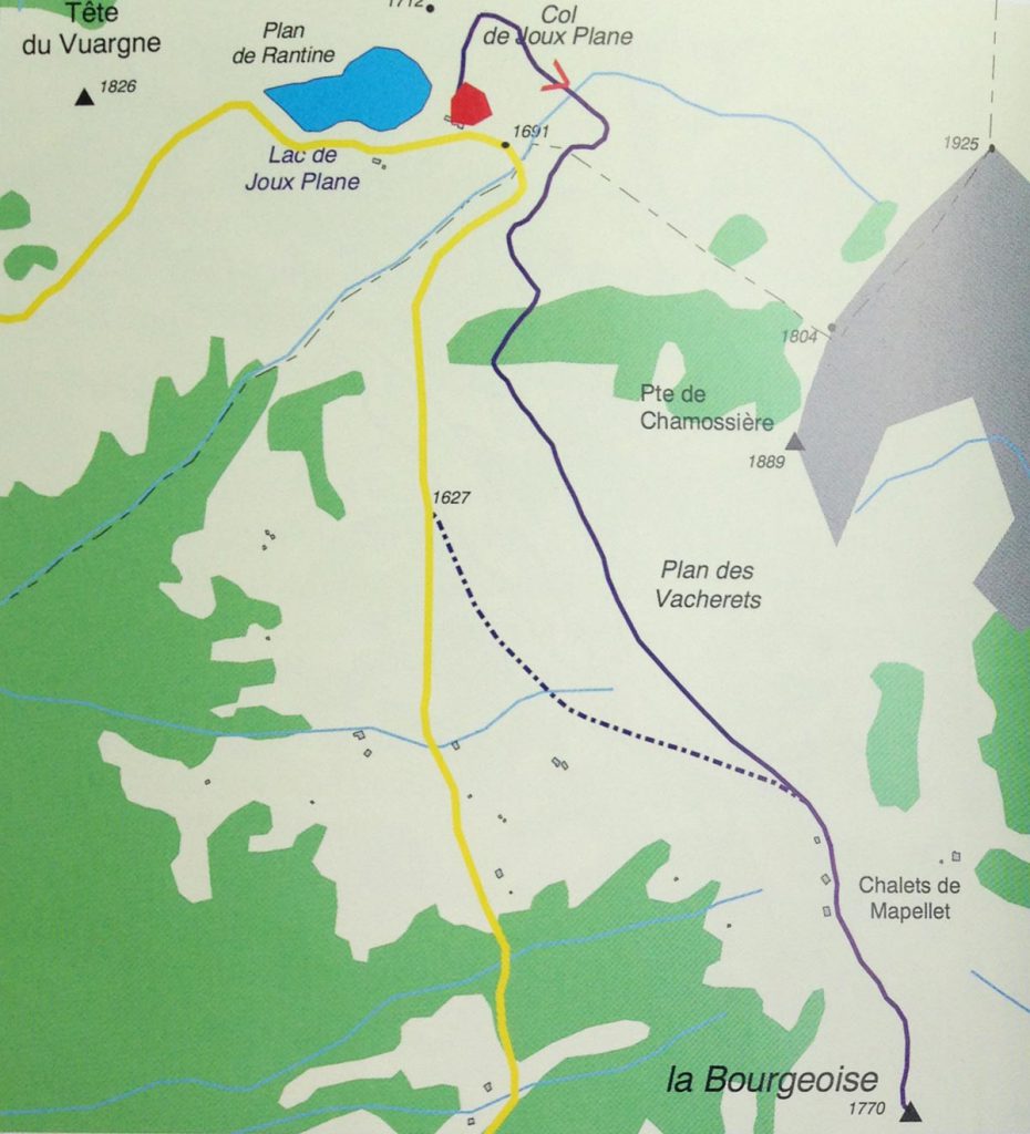 itineraire randonnee haute-savoie 74 - la bourgeoise