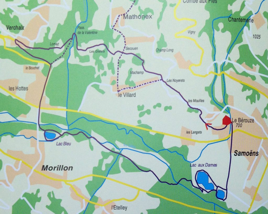 Itinéraires randonnée haute-savoie 74 - le bérouze - verchaix - morillon